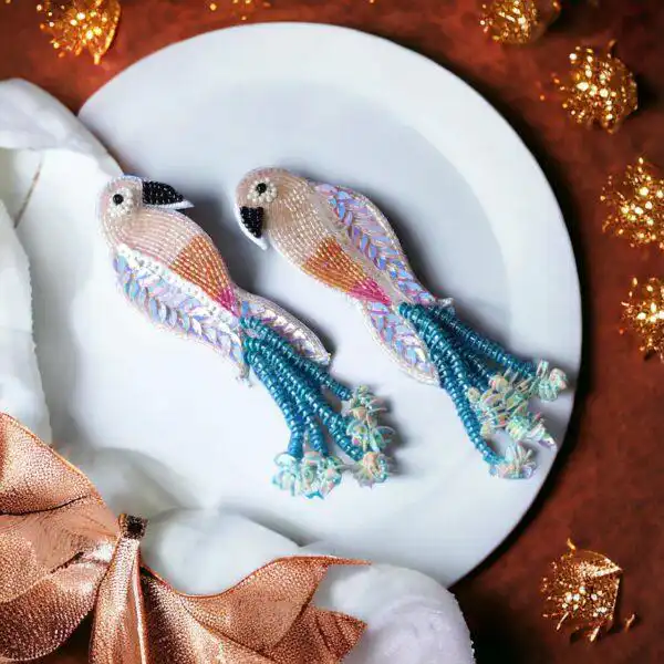 "Tota" Handmade Beaded Earrings