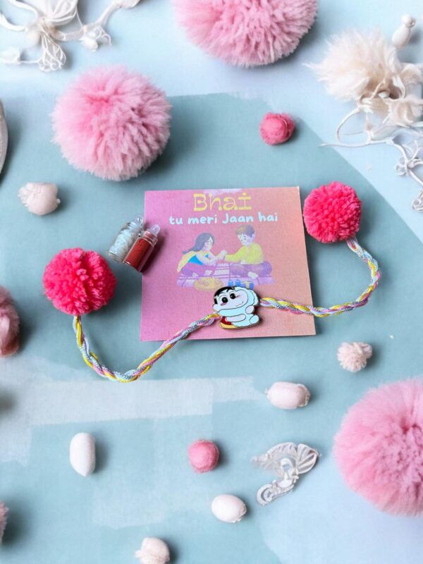 Shinchan Hug Handmade Rakhi
