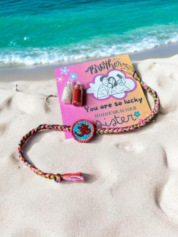 OM Handmade Beaded Rakhi