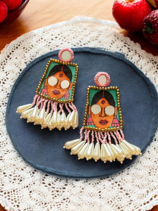 Womaniya Handpainted Earrings