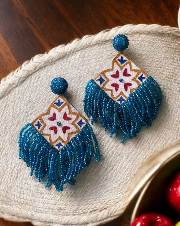 "Varg" Handpainted Earrings