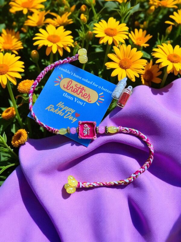 Hand-embroidered BRO Rakhi