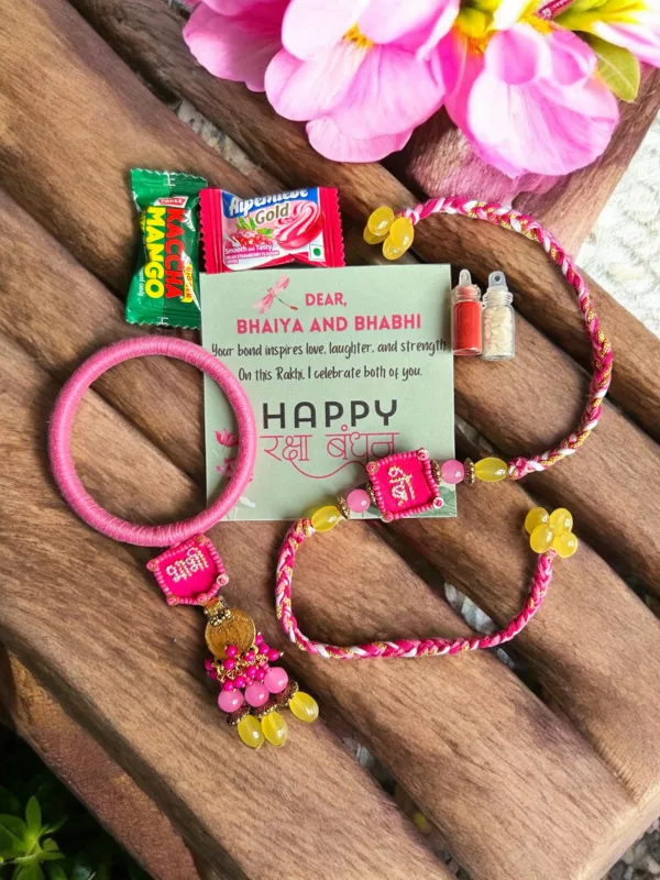 Bro & Bhabhi Rakhi Set
