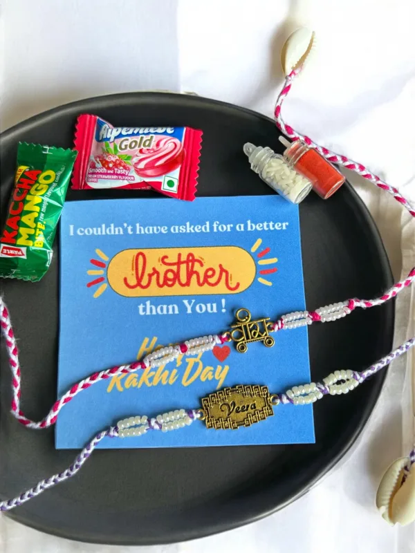 Set of 2 Veera Rakhi for Bhaiya