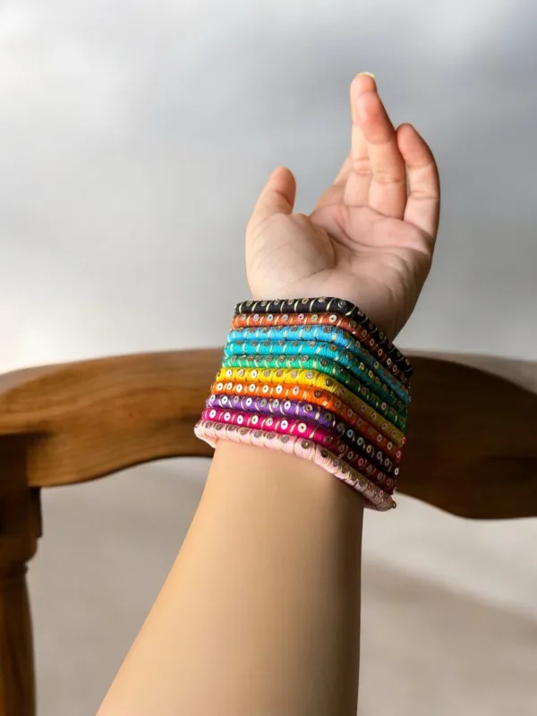 Set of 10 Rectangle bangles- 2.4
