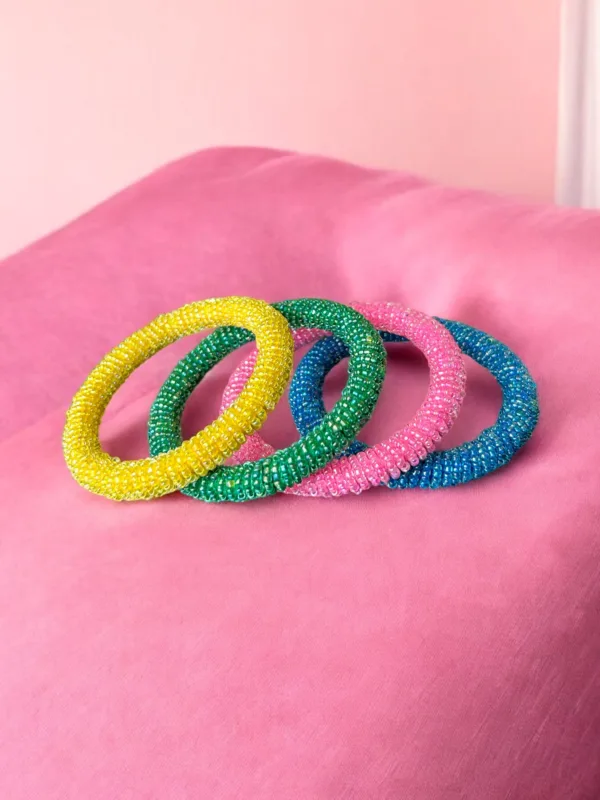 Set of 4 Beaded Bangles-2.4