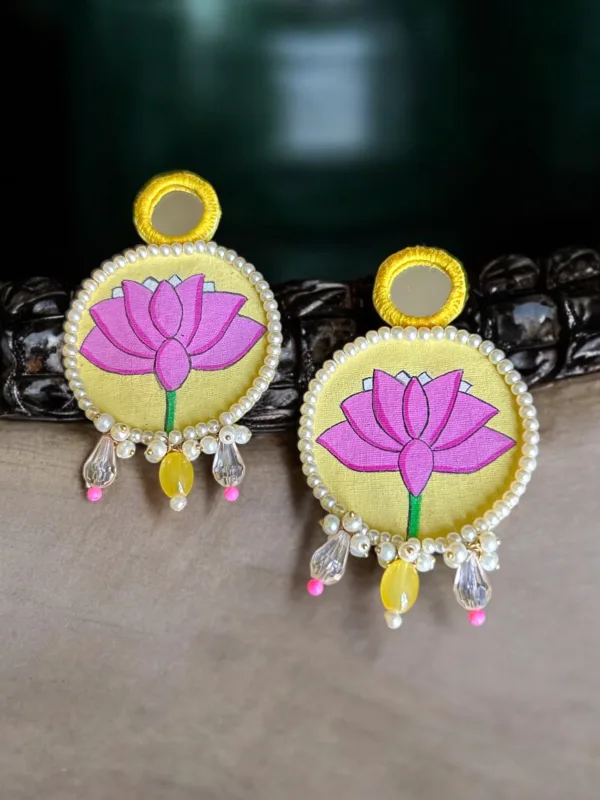 Kamal Bloom Handpainted Earrings