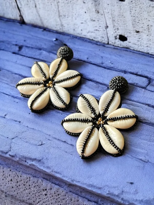 Black Shell Earrings