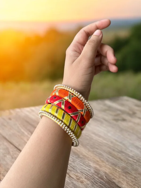 Hot Girl Festive Bangle Stack