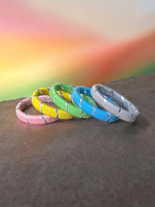 Rainbow Core Bangle Stack