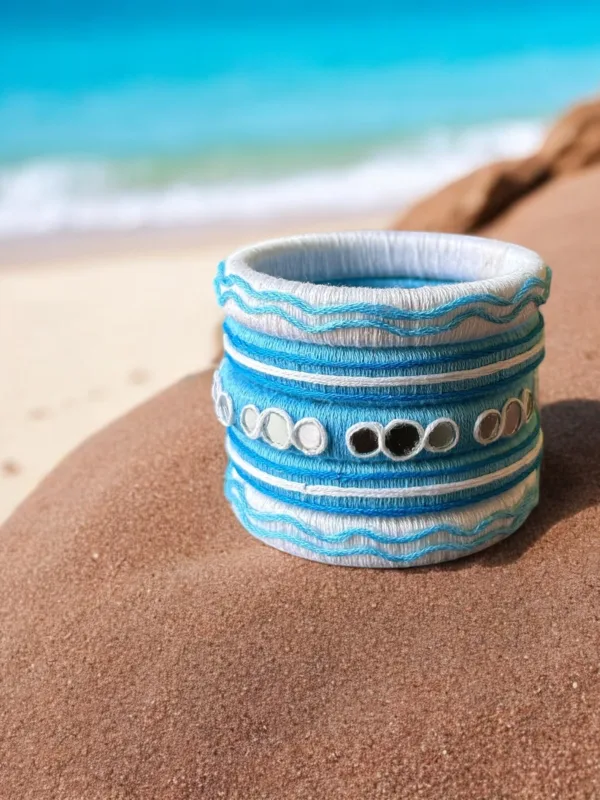 Ocean Blue Bangle Stack