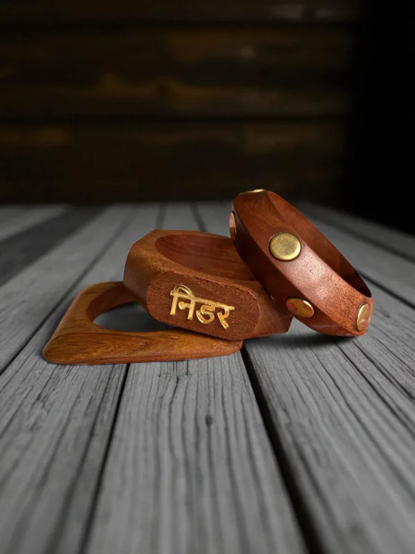 Handcrafted Wooden Bangles Set (2.6-2.10) Large