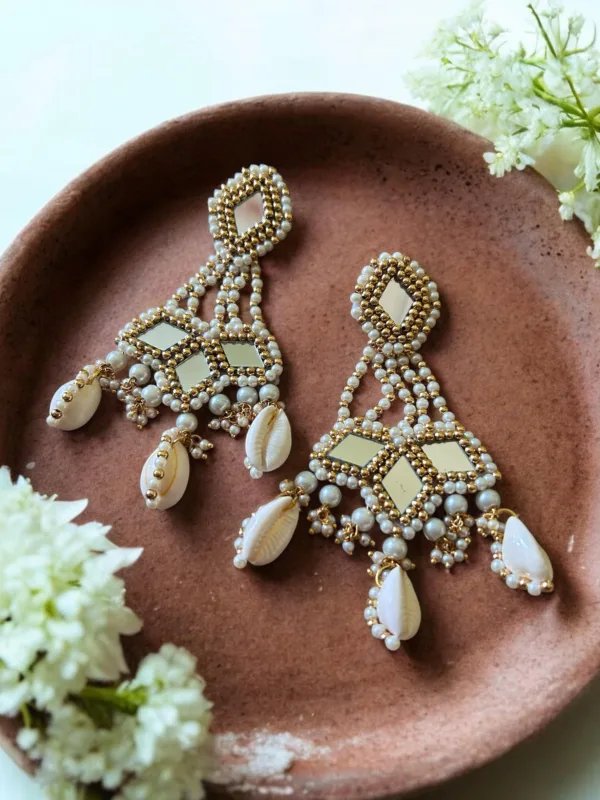 Ivory Pearl Statement Earrings